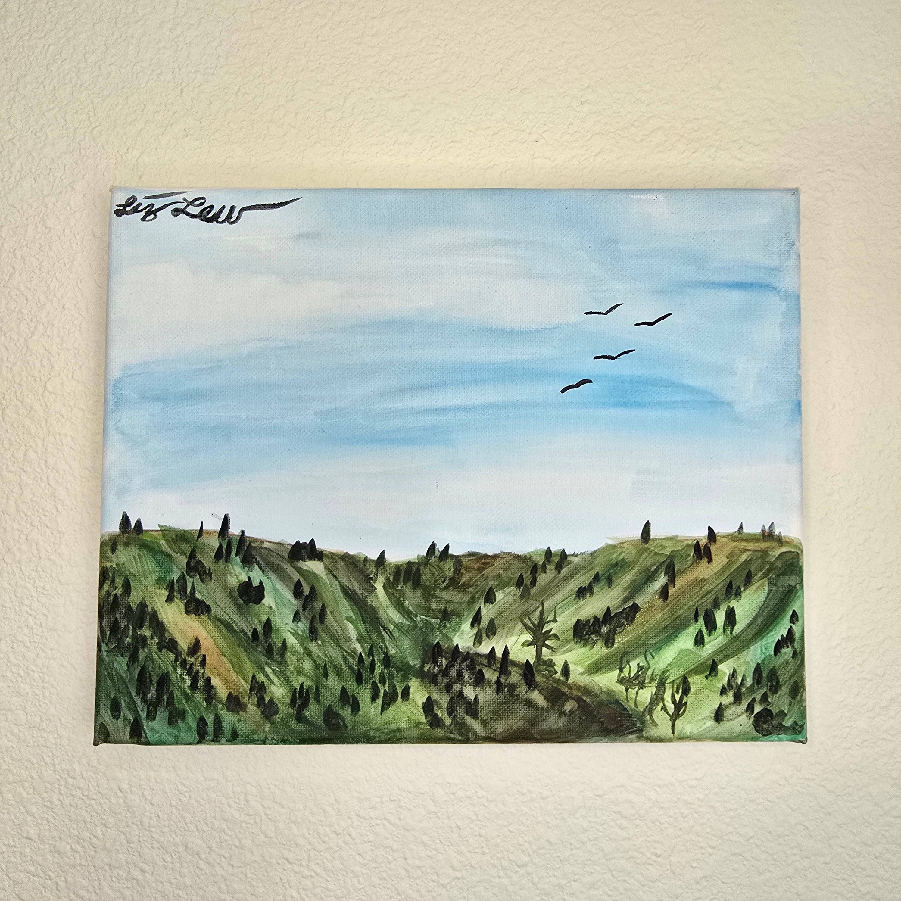 North Dakota Landscapes #1 - 8 x 10 Watercolor Painting